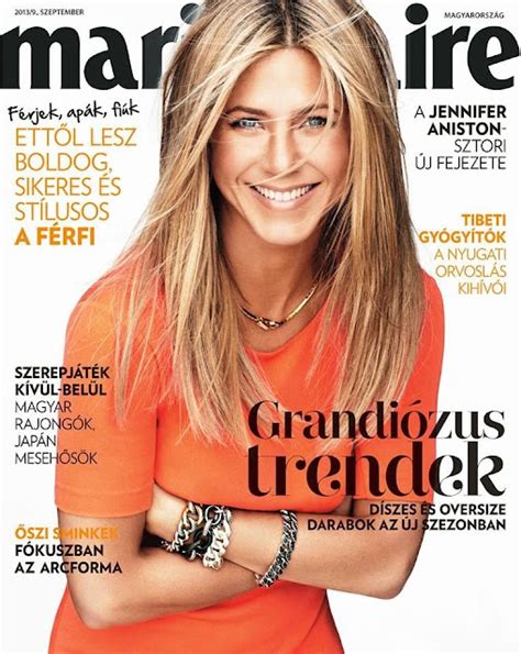 Jennifer Aniston on Cover Magazine Photoshoot For Marie Claire Hungary ...