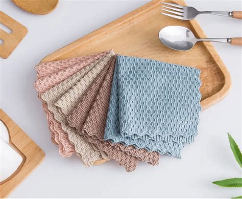 10 Pack Microfiber Kitchen Cleaning Towel Set - Kitchenware Crew
