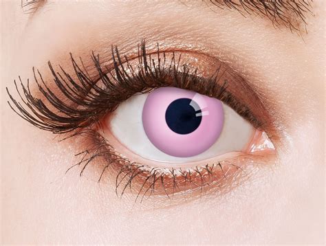 Aricona Pink Contact Lenses - Colored Lenses for Anime Cosplay