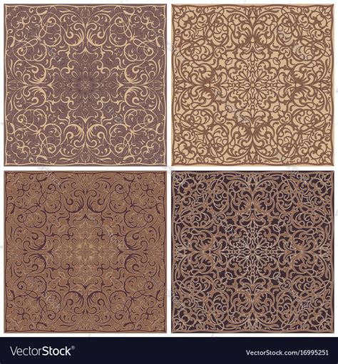 set  square patterns royalty  vector image