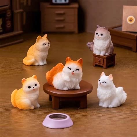 Маленькая фигурка кошки CatXaa, 1 шт. | AliExpress