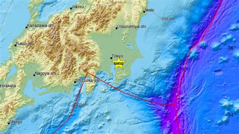 Tokyo area hit by 4.9 magnitude earthquake which 'shakes walls, rattles furniture' -- Earth ...