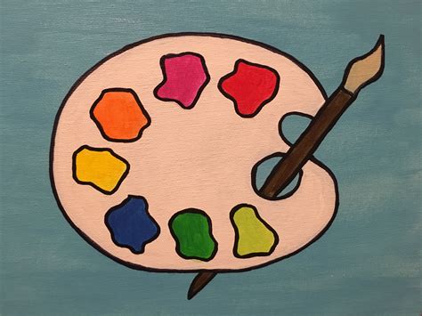 paint palette drawing 3