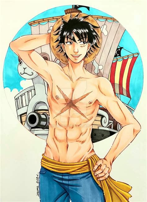 Fanart Luffy One Piece by hisui1986 on DeviantArt