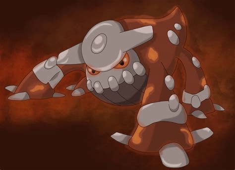 Download Legendary Pokemon Heatran Roaring in His Natural Terrain ...