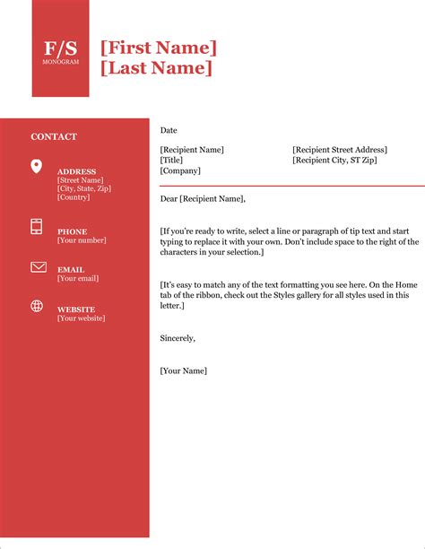 Cover Letter Template Word Cover Letter Templates For Your Resume - Riset