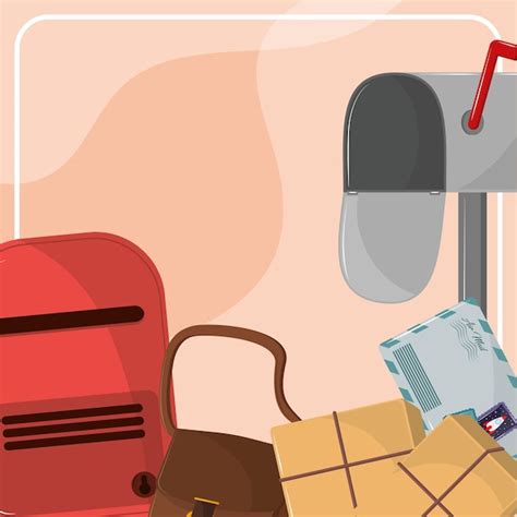 premium vector mail service post