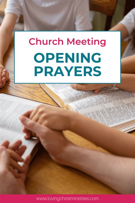 Powerful Opening Prayers for Church Meetings - Loving Christ Ministries