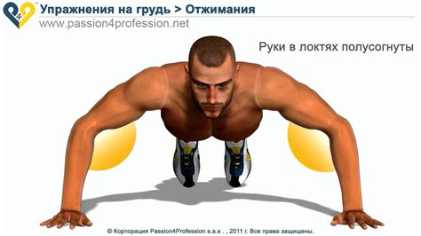 Упражнения для груди - Отжимания - YouTube