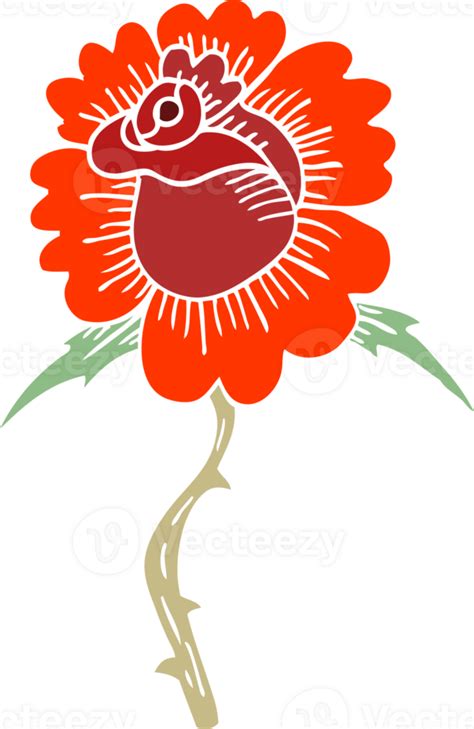 cartoon doodle rose tattoo symbol 45259930 PNG