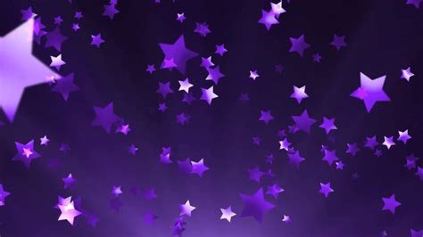 Purple Stars Background Wallpaper