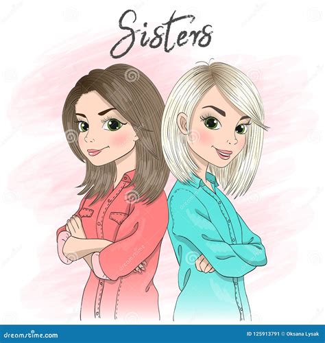 Hermanas Ilustraciones Stock, Vectores, Y Clipart – (4,639