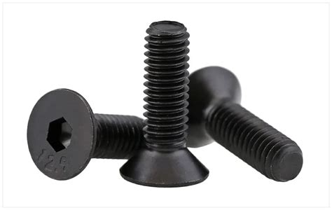 Free shipping 5PCS DIN7991 M12 series 10.9 round M12*20/25 100mm Carbon ...