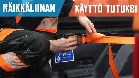 Kuormaliinan käyttö / Using a Ratchet Strap - YouTube