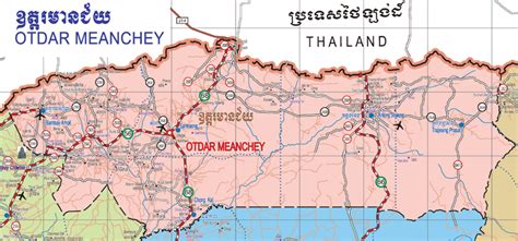 Oddar Meanchey province: Oddar Meanchey Map