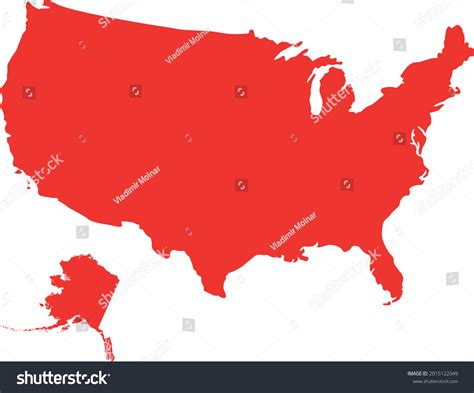 Vector Illustration United States Map Stock Vector (Royalty Free ...