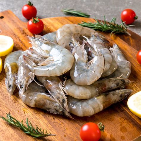 fresh raw shrimp