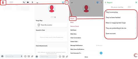 how to report a snapchat account