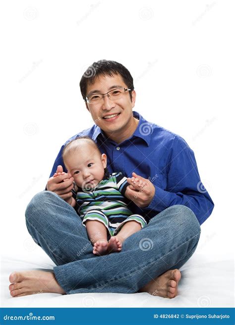 Asian father and son stock photo. Image of family, childhood - 4826842