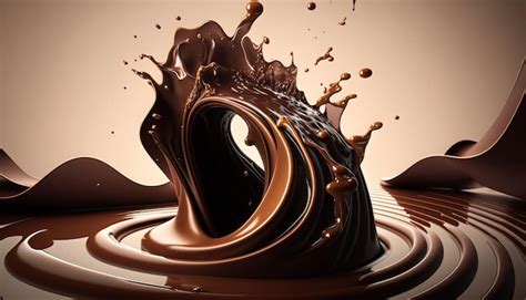 Premium AI Image | Indulgent Dark Chocolate Texture