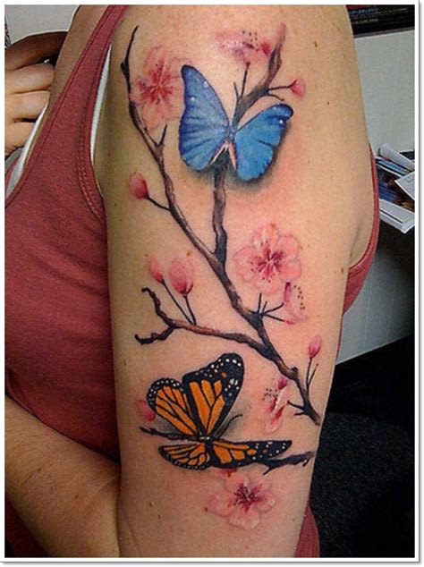 +30 Beautiful Butterflys Tattoo Inspiration - Model Rambut