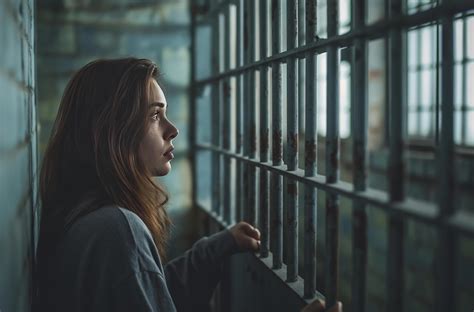 AI generated Woman in a prison cell 43993120 Stock Photo at Vecteezy