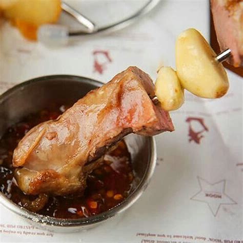 barbecue skewers  rack set pcs stainless steel kebab skewers