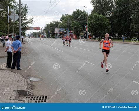 Twenty Seventh Siberian International Marathon Editorial Stock Photo ...