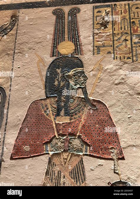 Egyptian Hieroglyphs Valley of the Kings Stock Photo - Alamy