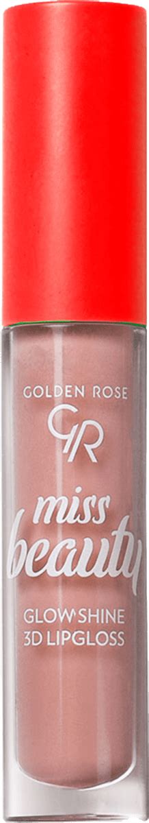 GOLDEN ROSE Гланц за устни Мiss Beauty Glow Shine- Nr.01 Nude Chic, 4,5 ...
