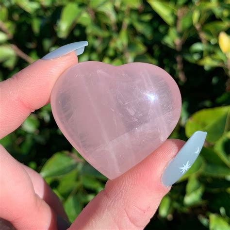 Heart Rose Quartz - Etsy