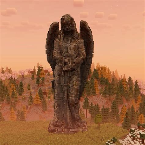 minecraft angel statue