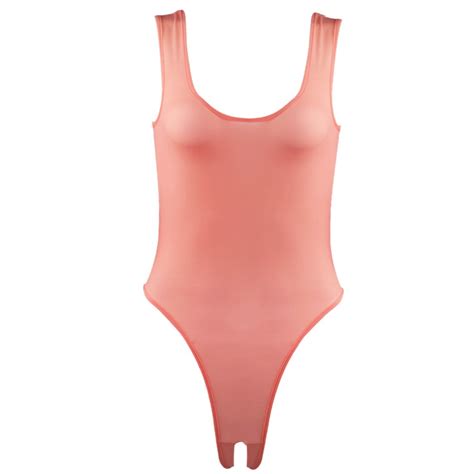 Women Ultra Thin Open Crotchless Swimsuit Swimwear Leotard Bodysuit ...