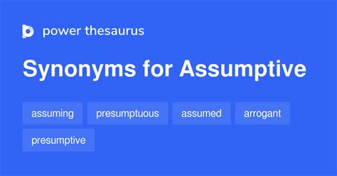 ASSUMPTIVE Synonyms: 235 Similar Words & Phrases