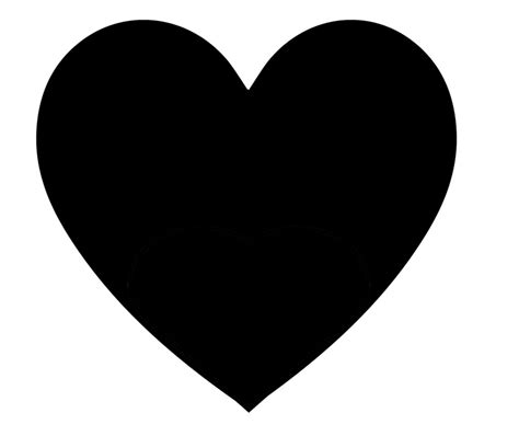 Einfaches SCHWARZES Herz PNG Schwarzes Herz Ein schwarzes - Etsy.de