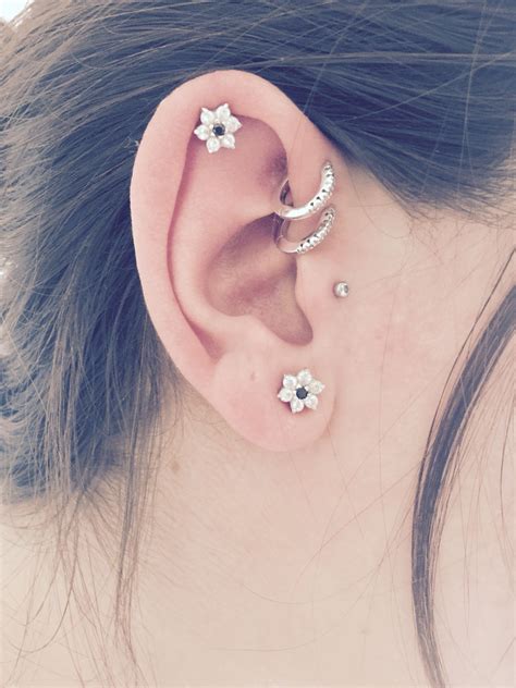 Double Front Helix Piercing