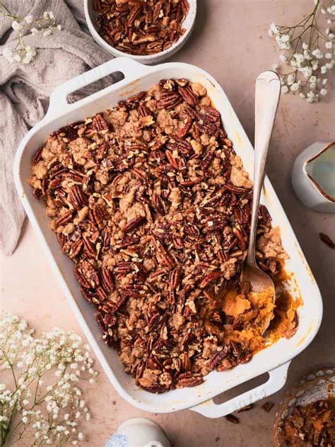 Sweet Potato Casserole with Pecans - A Full Living