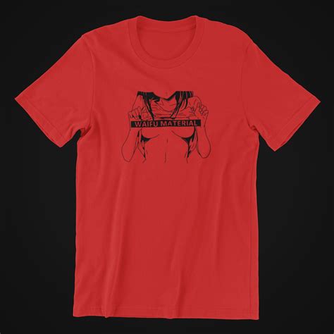 Anime Waifu Material Ahegao Kawai Unisex Softstyle T-shirt - Etsy