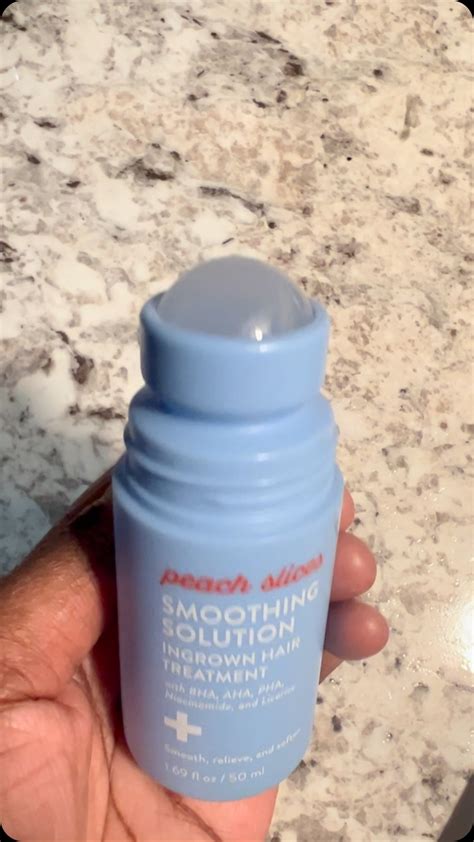 peach slices ingrown hair treatment