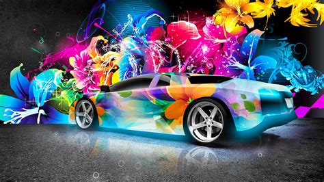 Rainbow Car Wallpapers - Top Free Rainbow Car Backgrounds - WallpaperAccess