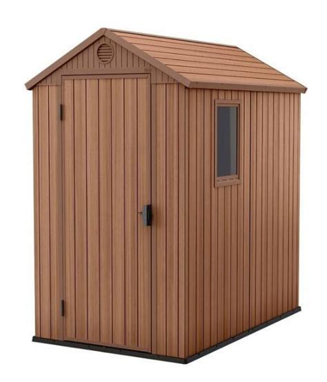 Keter Darwin 4x6 Shed - Brown – Keter Sheds & Outdoor Storage