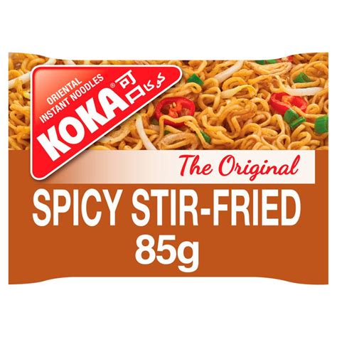 Koka Spicy Stir-Fried Original Instant Noodles, 85g — BritishGram.com