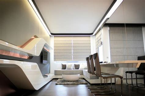 Futuristic Small Apartment Interior Design in Bulgaria | Founterior