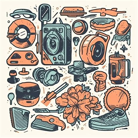 Premium AI Image | Cool objects illustration with strong contrast for
