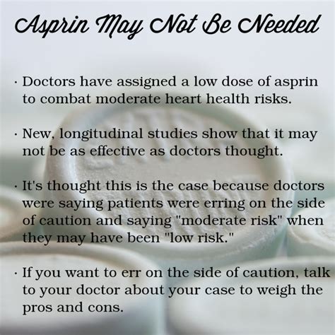 Taking a Low-Dose Aspirin May Not Have as Many Benefits as Previously ...