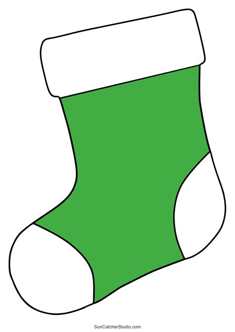 Free Printable Printable Christmas Stocking Template | Fanny Printable