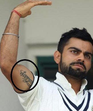virat kohli tatoo