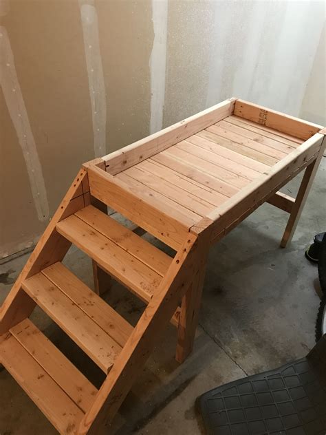 diy dog steps bed 4