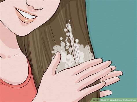 3 Ways to Wash Hair Extensions - wikiHow