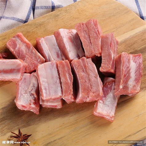 猪排骨摄影图__食物原料_餐饮美食_摄影图库_昵图网
